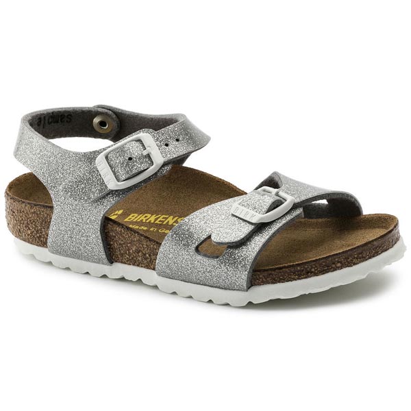 BIRKENSTOCK Rio Kids Magic Galaxy Silver Birko-Flor Outlet Store