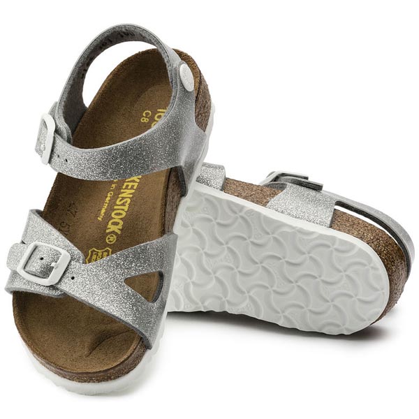 BIRKENSTOCK Rio Kids Magic Galaxy Silver Birko-Flor Outlet Store