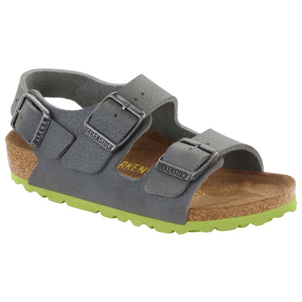 BIRKENSTOCK Milano Kids Desert Soil Gray Birko-Flor Outlet Store