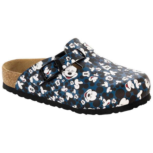 BIRKENSTOCK Boston Kids Funny Mickey Heads Blue Birko-Flor Outlet Store