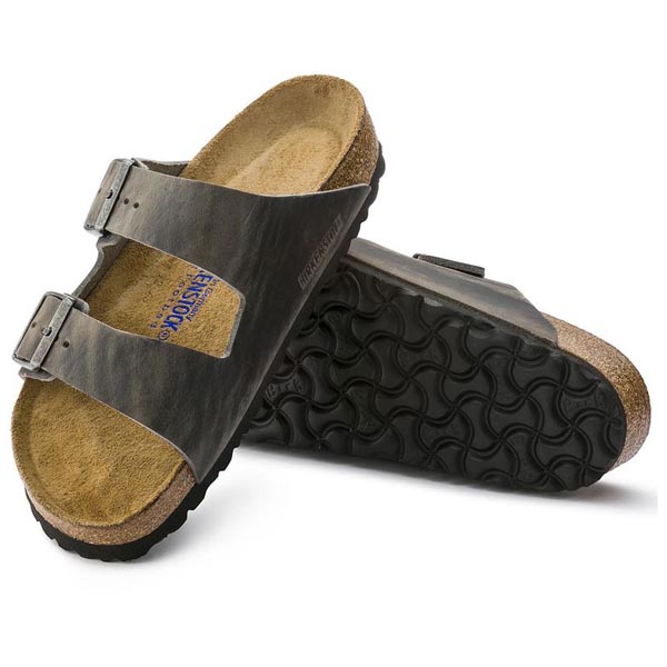 BIRKENSTOCK Arizona Iron Oiled Leather Soft footbed Outlet Store