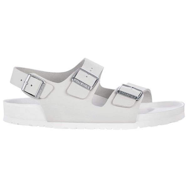 BIRKENSTOCK Milano White Natural Leather Exquisite Outlet Store
