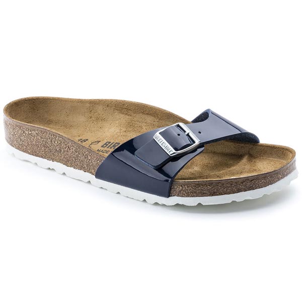 BIRKENSTOCK Madrid Dress Blue Birko-Flor Patent Outlet Store