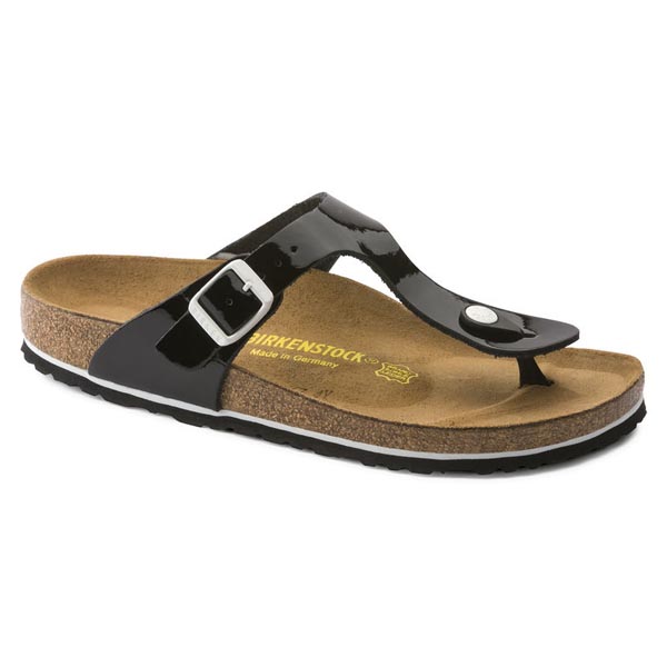 BIRKENSTOCK Gizeh Black Oiled Leather Outlet Store