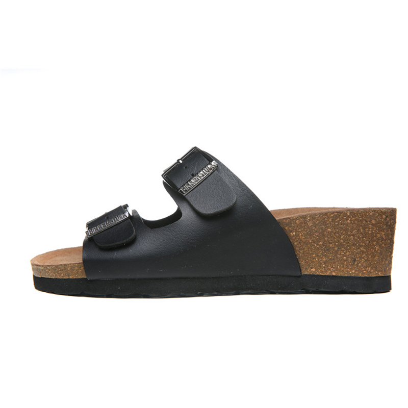 2018 Birkenstock 136 Leather Sandal black