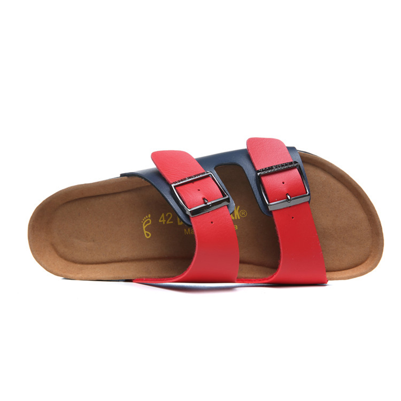 2018 Birkenstock 141 Leather Sandal White and red