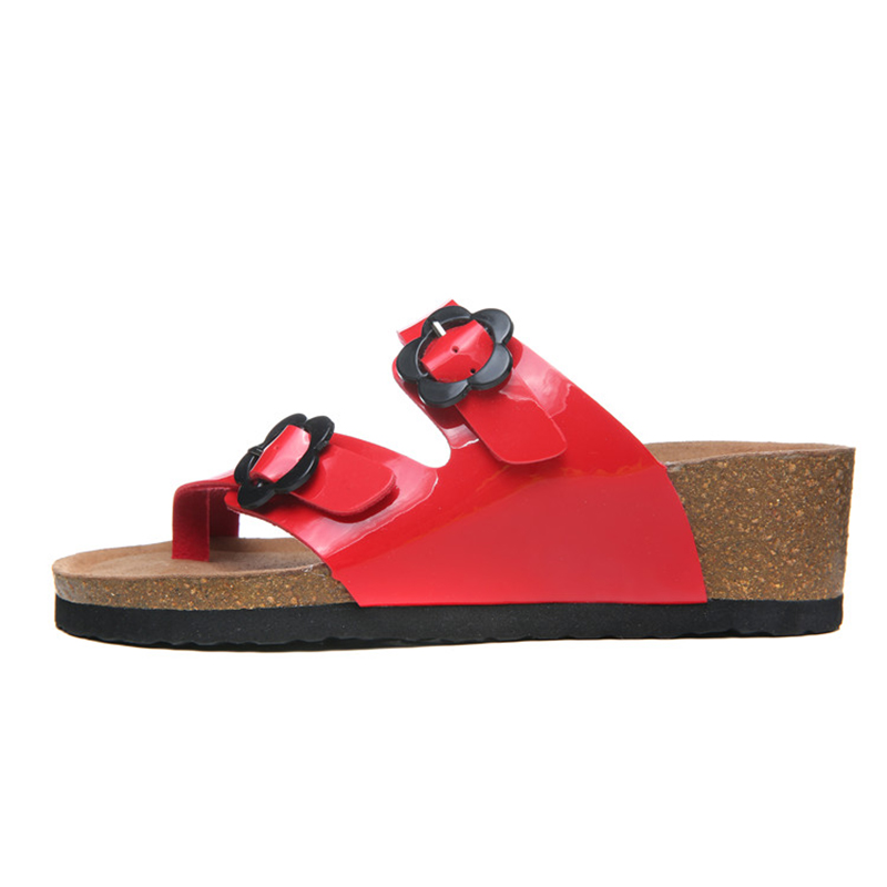 2018 Birkenstock 154 Leather Sandal red